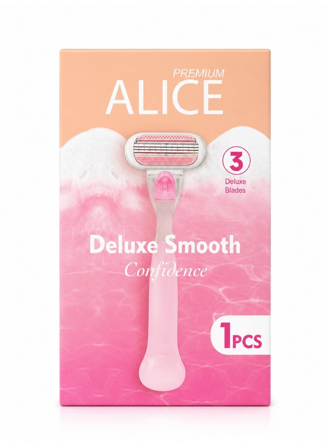 Alice Deluxe Smooth 3 Blade Women Razor - 1 Piece Women's Razors & Blades