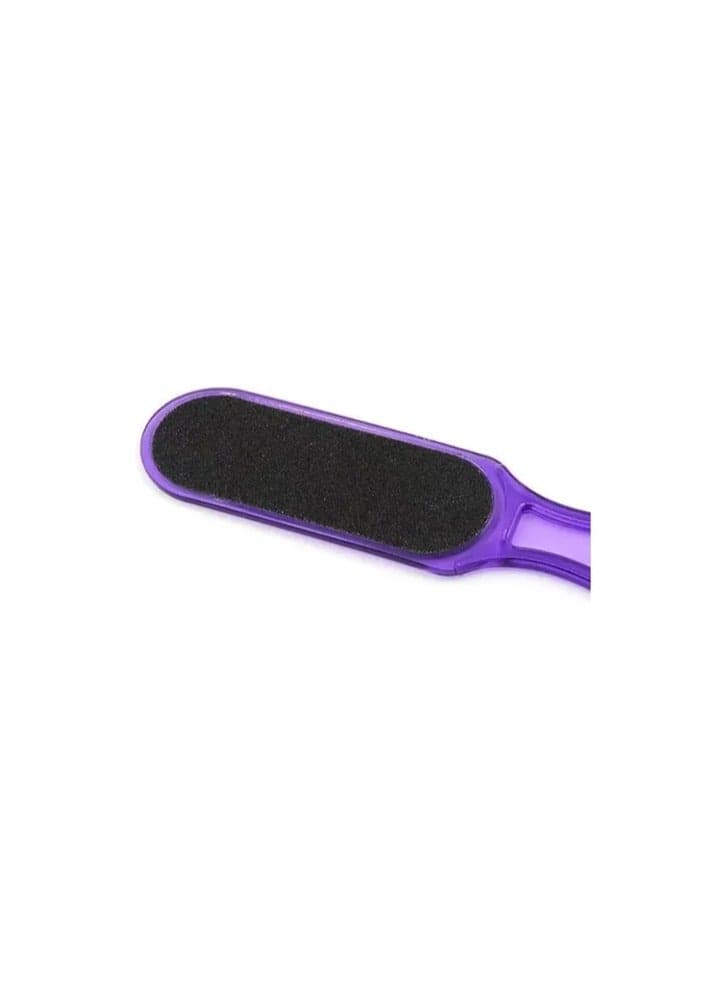 Double Sided Foot File Dead Skin Remover Foot Scraper Pedicure Tool with Plastic Handle Foot Creams & Lotions (٤)