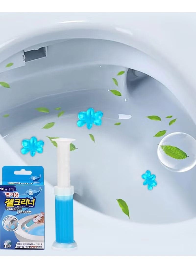Floral scented toilet gel cleaner, 120ml. A descaler and odor remover for a clean bathroom. Long-lasting freshness. Easy to use. 12 flower gels per bottle. With the smell of the sea (2)