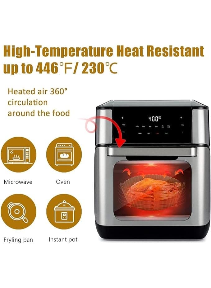Generic Air Fryer Silicone Baking Pan 2 PCS – Reusable Heat Resistant Cooking & Baking Tray with Handles for Air Fryer & Oven (Multicolor) Kitchen & Home Appliances Parts & Accessories (٧)