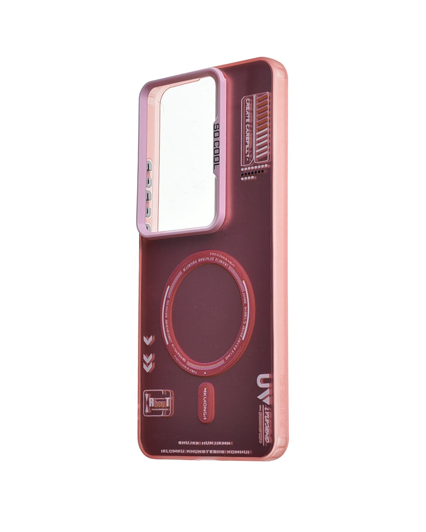 Plastic Phone Case for Oppo Reno 11F - Pink (3)