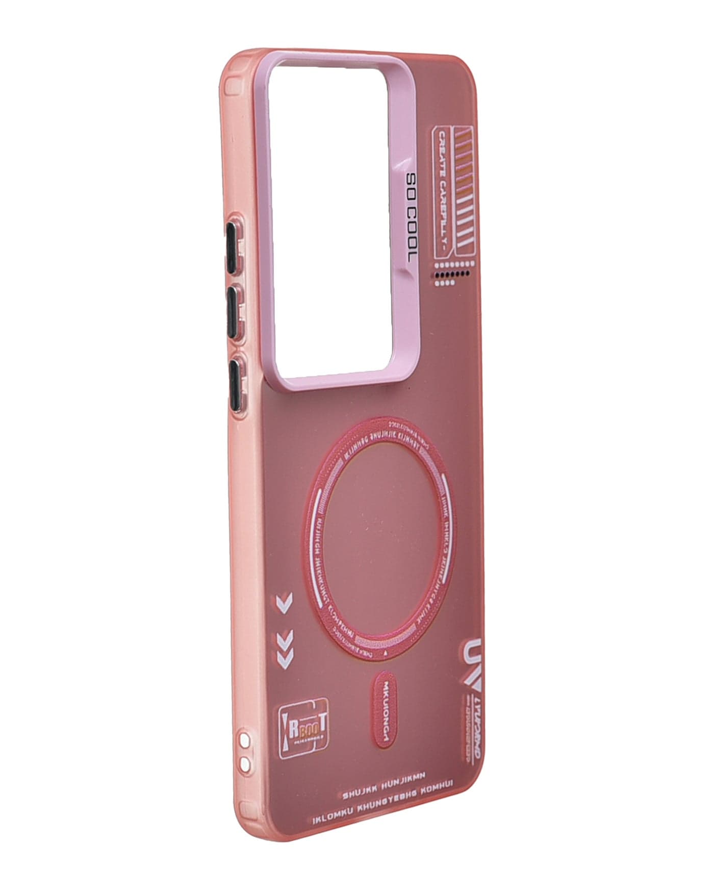 Plastic Phone Case for Oppo Reno 11F - Pink (2)