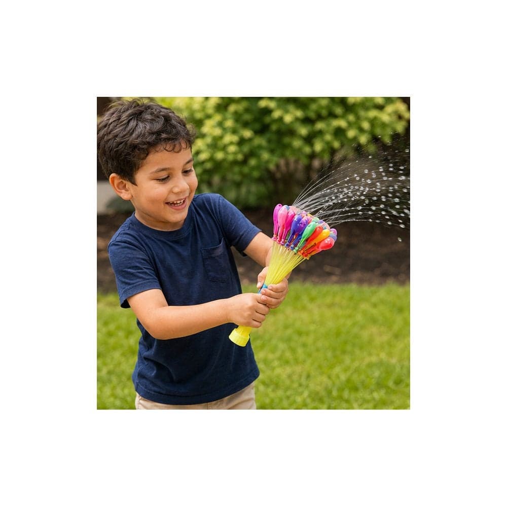 Playtime Selection | Water Balloon Toy Set for Kids, Multicolour, Quick Fill Bunch Balloons for Outdoor Summer Play (٣)