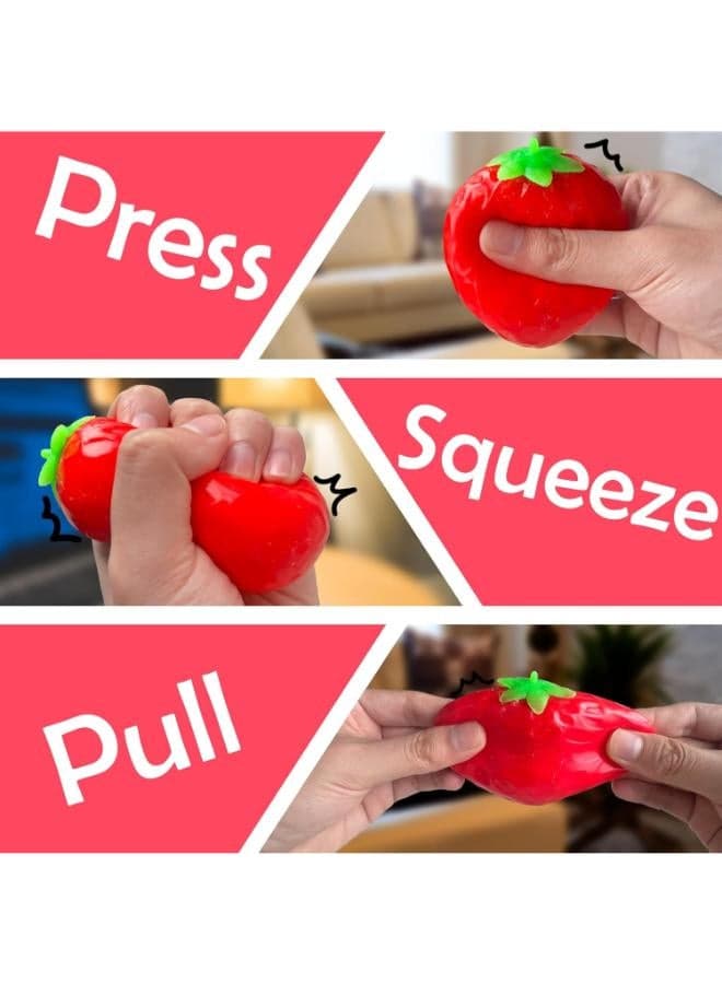 ZTATU Fruit Taba Squishy Fidget Toys for Kids (Strawberry) (7)