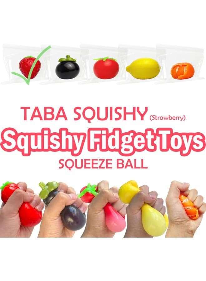 ZTATU Fruit Taba Squishy Fidget Toys for Kids (Strawberry) (3)