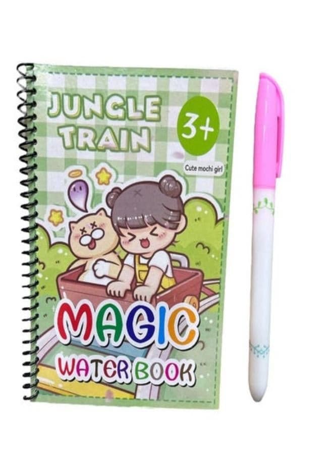 Magic coloring book with water - no mess no stains - fun and educational multiple graphics - boys and girls Drawing & Painting Supplies
