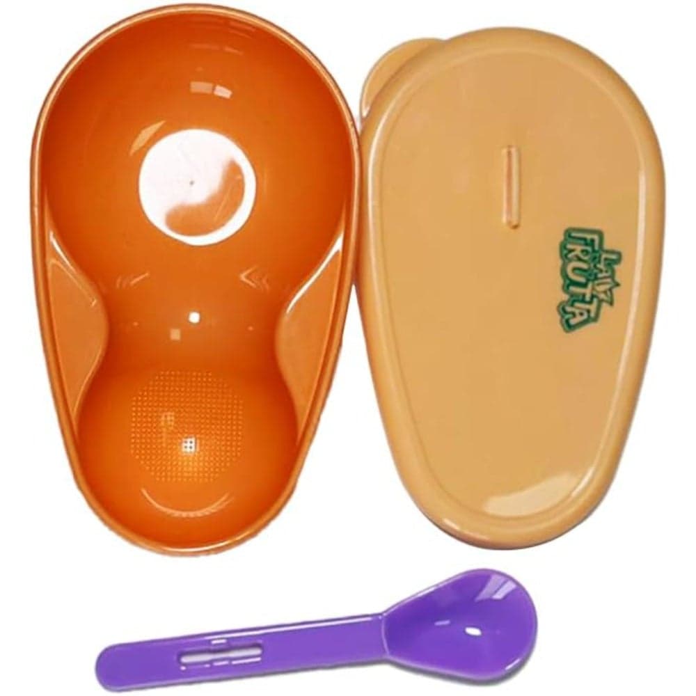 La Frutta Baby Plate and Spoon Set – Purple Nursery Decor