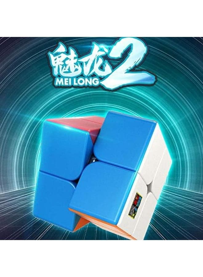 Oostifun Gobus MoYu MoFangJiaoShi Cubing Classroom MeiLong 2x2 Magic Cube Puzzle Cube Stickerless Brain Teasers