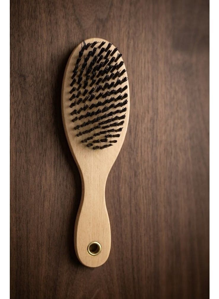 Large Hairbrush - Wooden Handle - Perfect Design for Hair Styling - Beard Care for Men - Hair Styling Brush