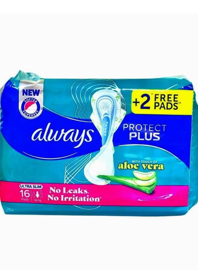 Always Protect Plus Maxi Thick Long Pads 18pcs Sanitary Napkins