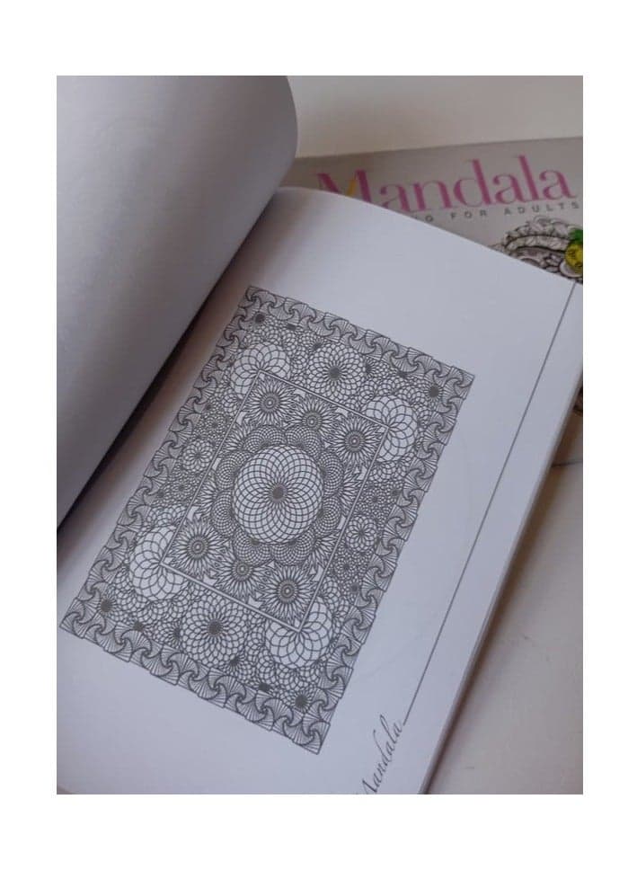 Advanced Mandala Patterns Coloring Book for Adults - Intricate Designs for Art Therapy - 30 Illustrations Children's & Young Adult Books (٢)
