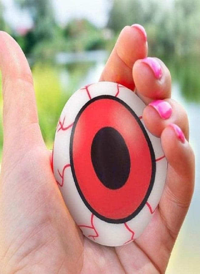 Eye Ball Stress Toy Halloween Stress Ball Toys Bloodshot Eyeball Squeeze Toys, 1Pc Children Stress Toy, Halloween Carnival Games Party Favors Squishy Toys