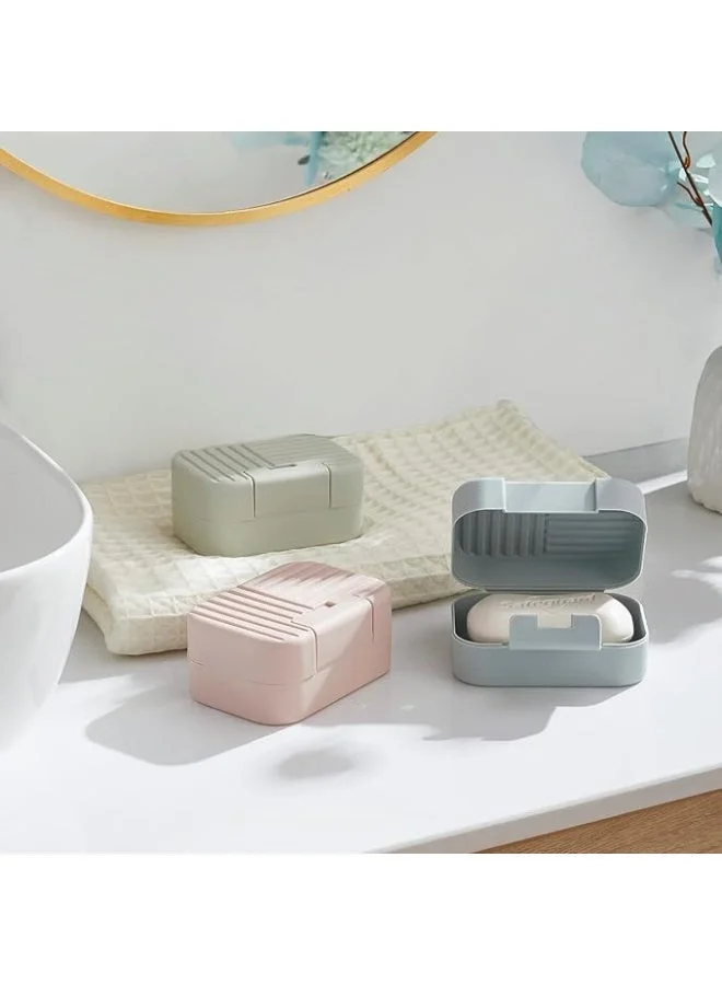 Airtight plastic soap holder for travel, home shower and bathroom - color may vary Soap Dishes (2)