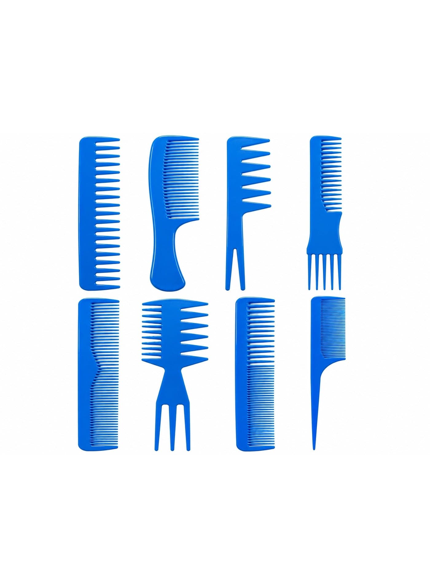 Plastic Hair Comb Set for Styling and Detangling (3)