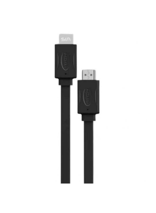 SIA (BKFLTHDM150B) PVC PE FLAT CABLE HDMI 4K 60Hz 1.5M Desktop Power Cables