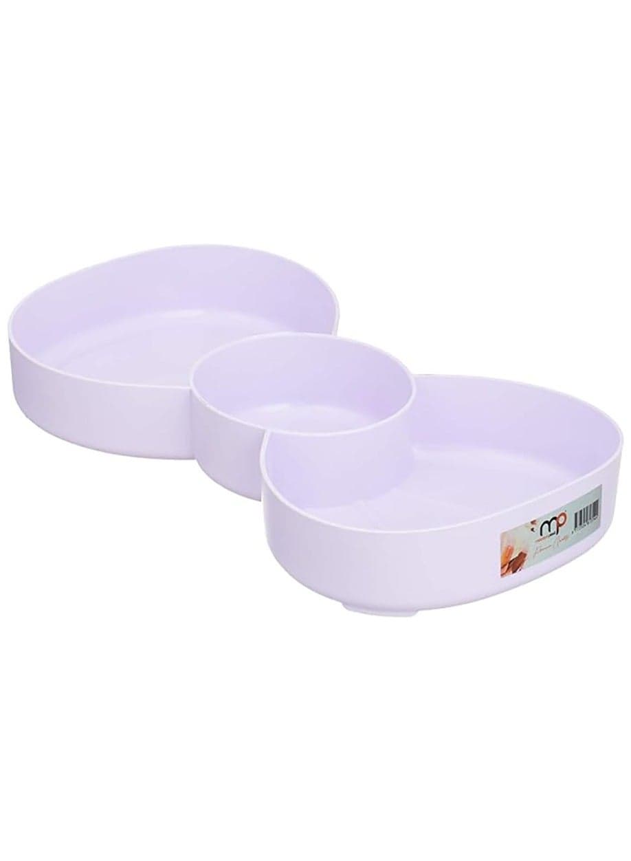 A Plate Nuts Snack 3 Eyes Plastic Bowls color may very Dessert Plates (4)