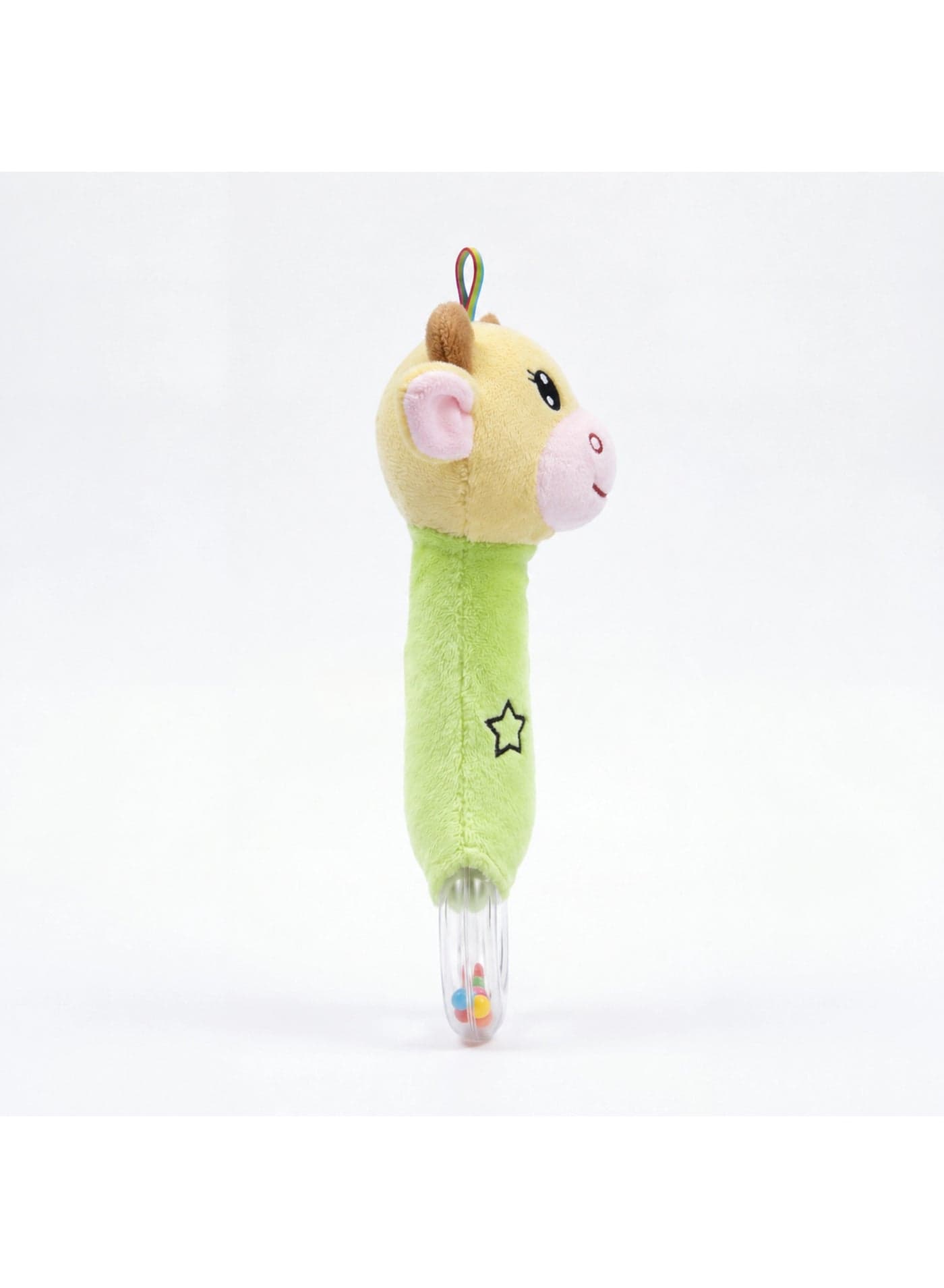 Baby Rattle and Squeak Toy – Soft Plush Developmental Sensory Toy for Newborns and Infants 0-12 Months, 18 cm (5)