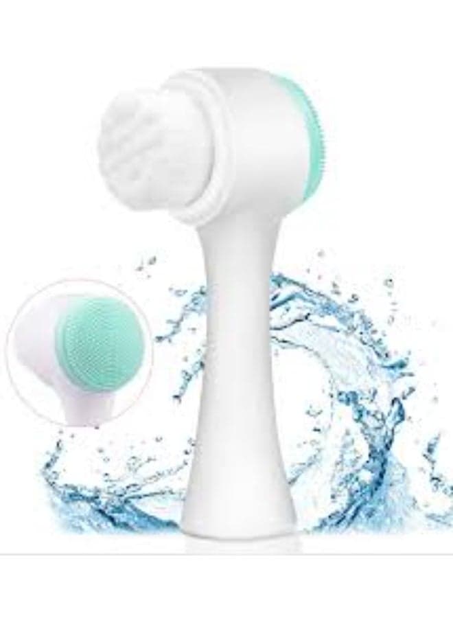 women Silicone Face Mask Applicator - 2 in1Double-Sided Scrubber Brush Tool 1PC Face Brushes & Sponges