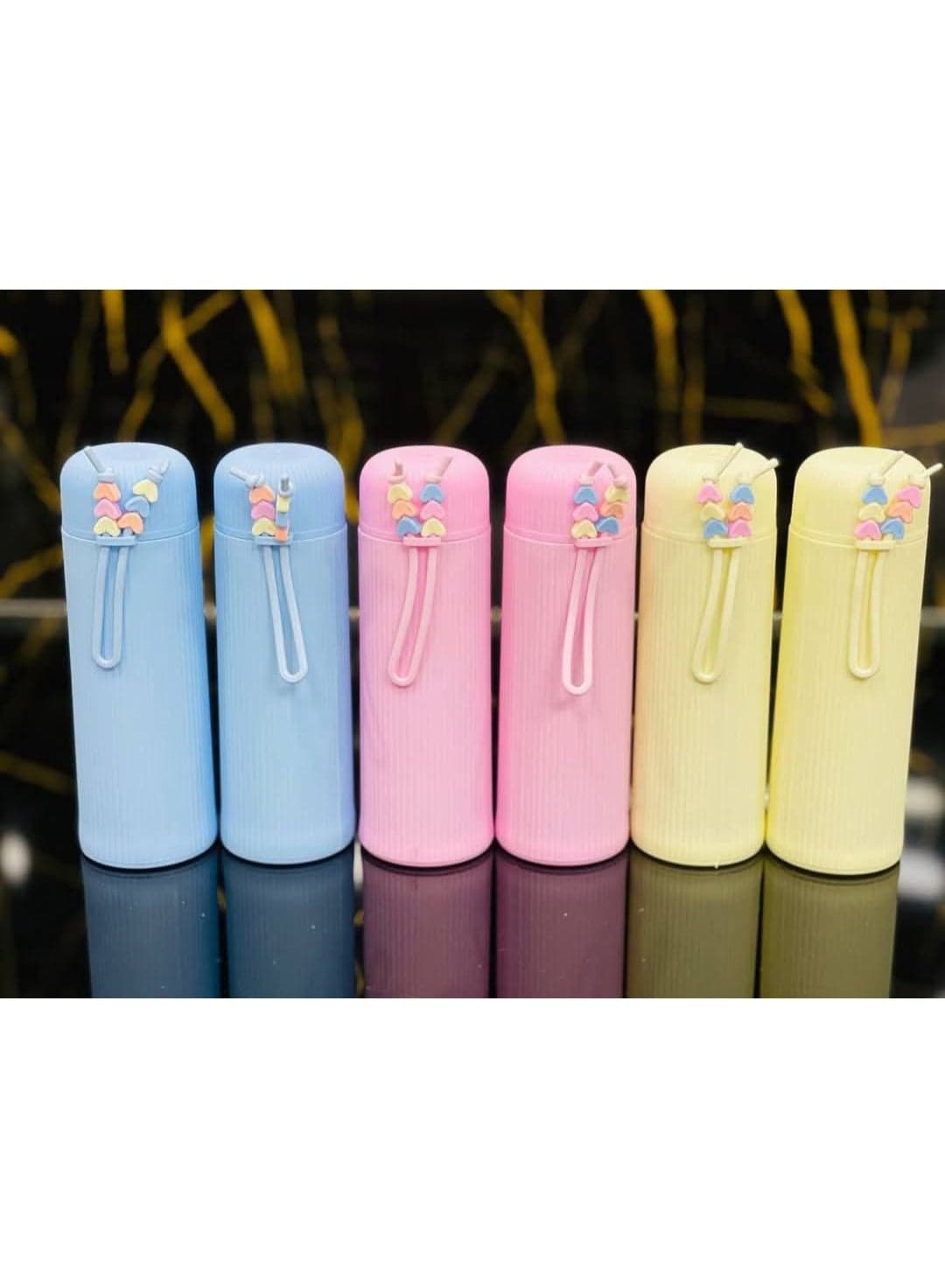 Portable Glass Water Bottle with Ribbed Silicone Sleeve - Ideal for Sports, Gym, and Office Kitchen Utensils & Gadgets (٦)