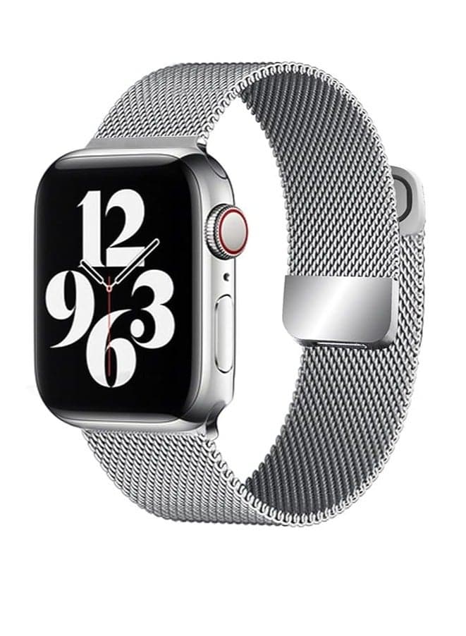 Mesh Metal Loop For ultra Watches Band , Women Men, Stainless Steel Strap with Magnetic Clasp Men's Watch Straps