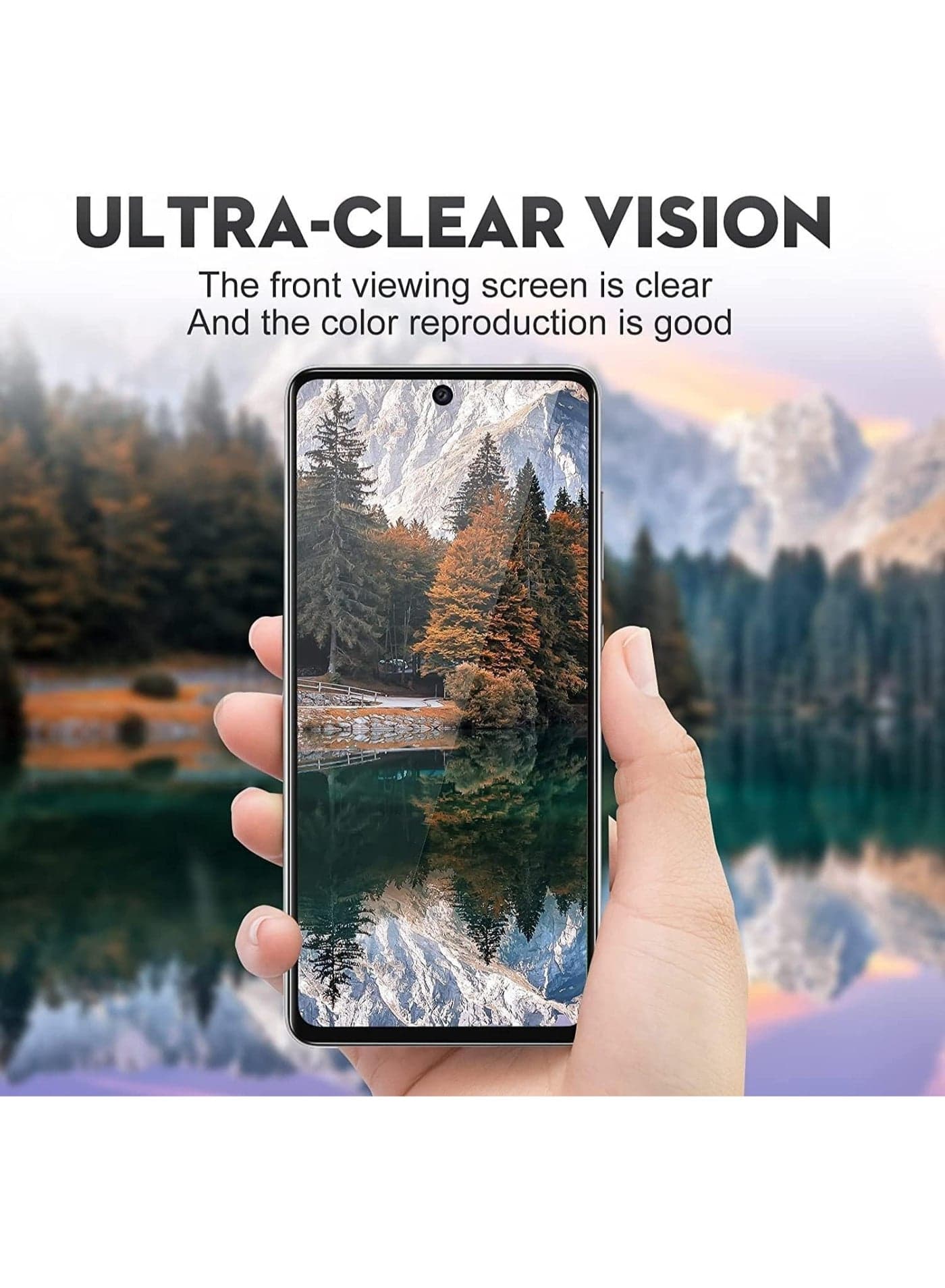 Tempered Glass Screen Protector, 9H Hardness Anti-Scratch Tempered Glass flim, Case Friendly,Anti-Scratch For Samsung Galaxy A56 / Samsung Galaxy A36 Mobile Screen Protectors (٣)