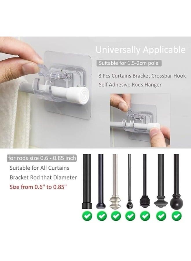2 Pieces Suspension hook and pipe holder Countertop and Wall Organistion (5)