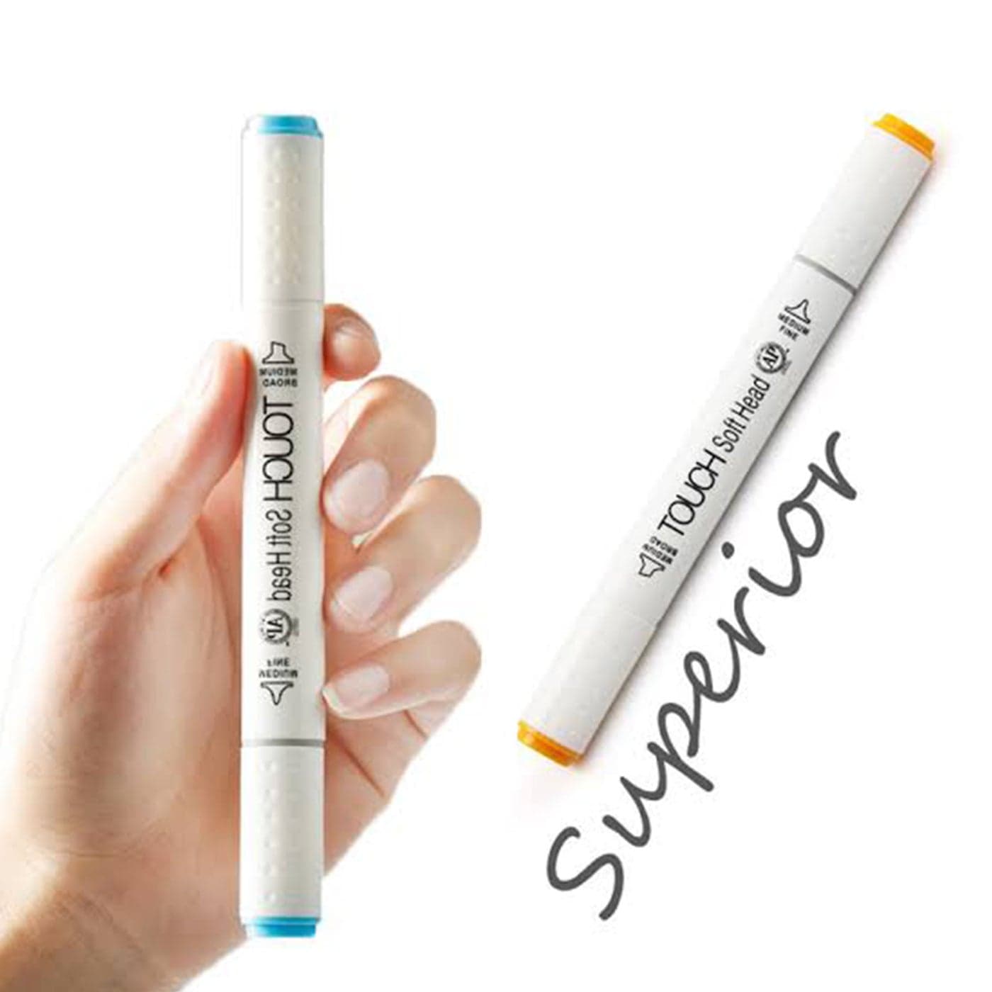 Touch Soft Head Marker With 2 Head, Light Pink 138 Stationery Highlighters