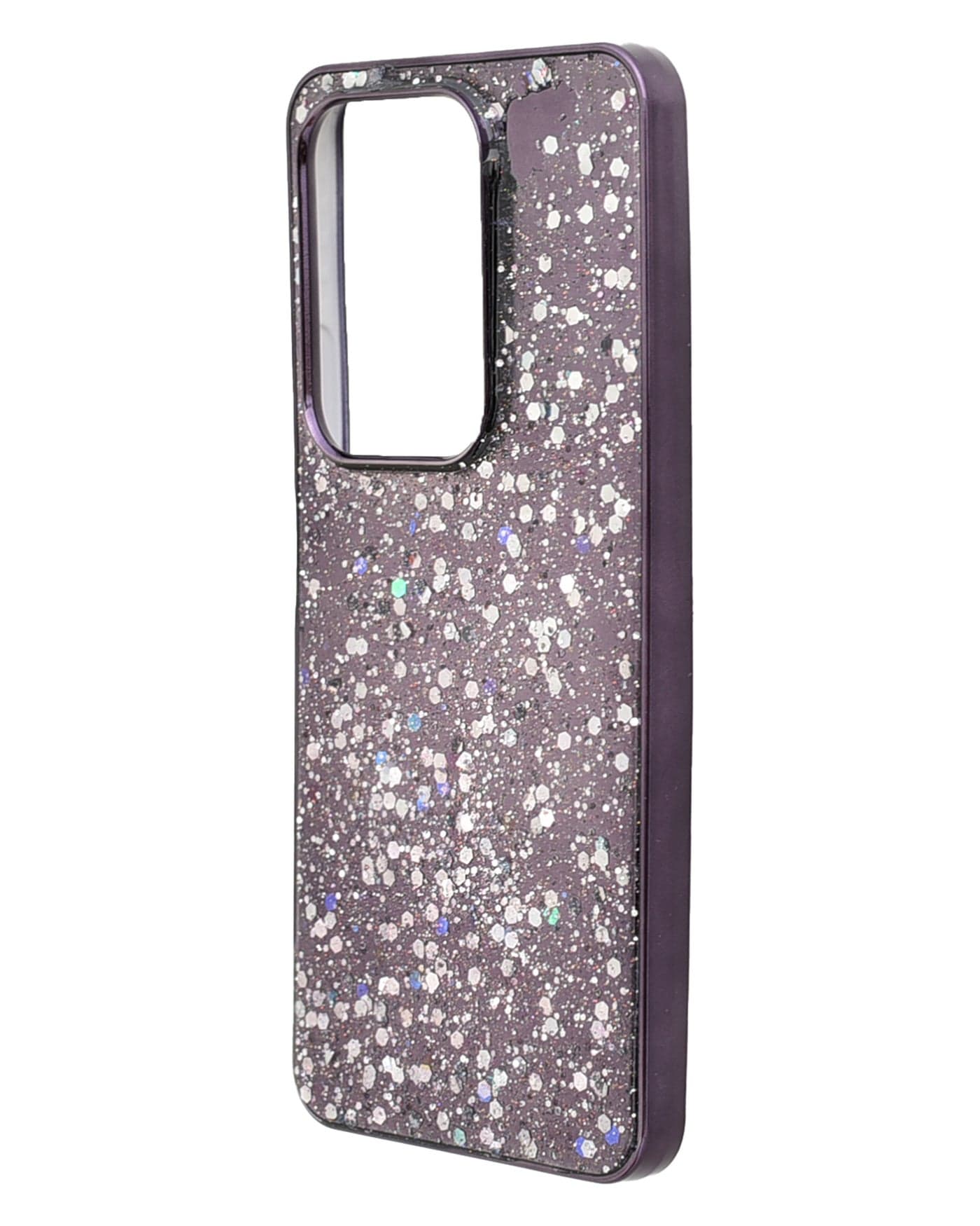 Glitter Plastic Phone Case for vivo Y29 4G - Purple (3)