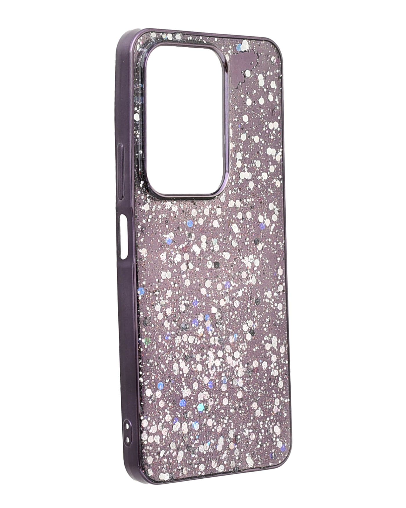 Glitter Plastic Phone Case for vivo Y29 4G - Purple (2)