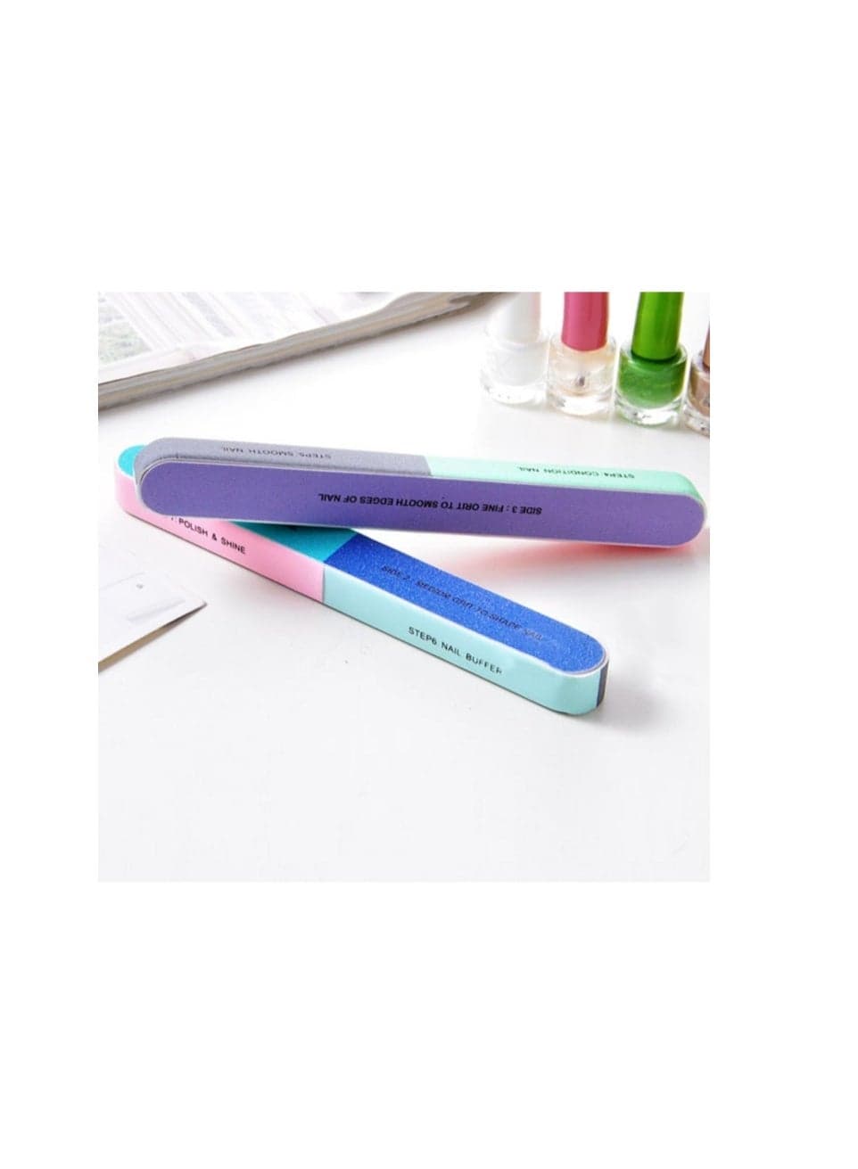Seven ways nail file - Nail file with seven directions, available in various colors Makeup Tools & Accessories (3)