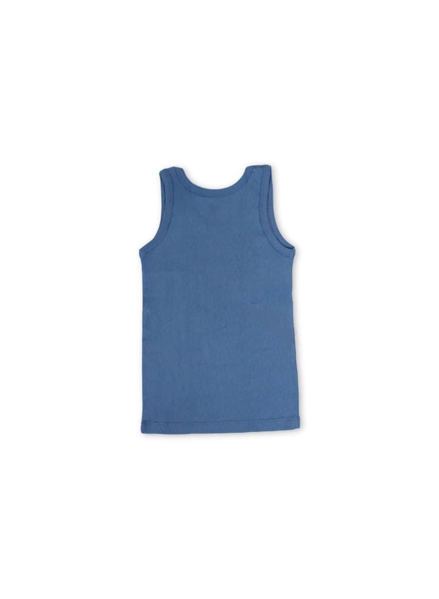 Boys Cotton Sleeveless Undershirt – Blue Boys' Clothing
