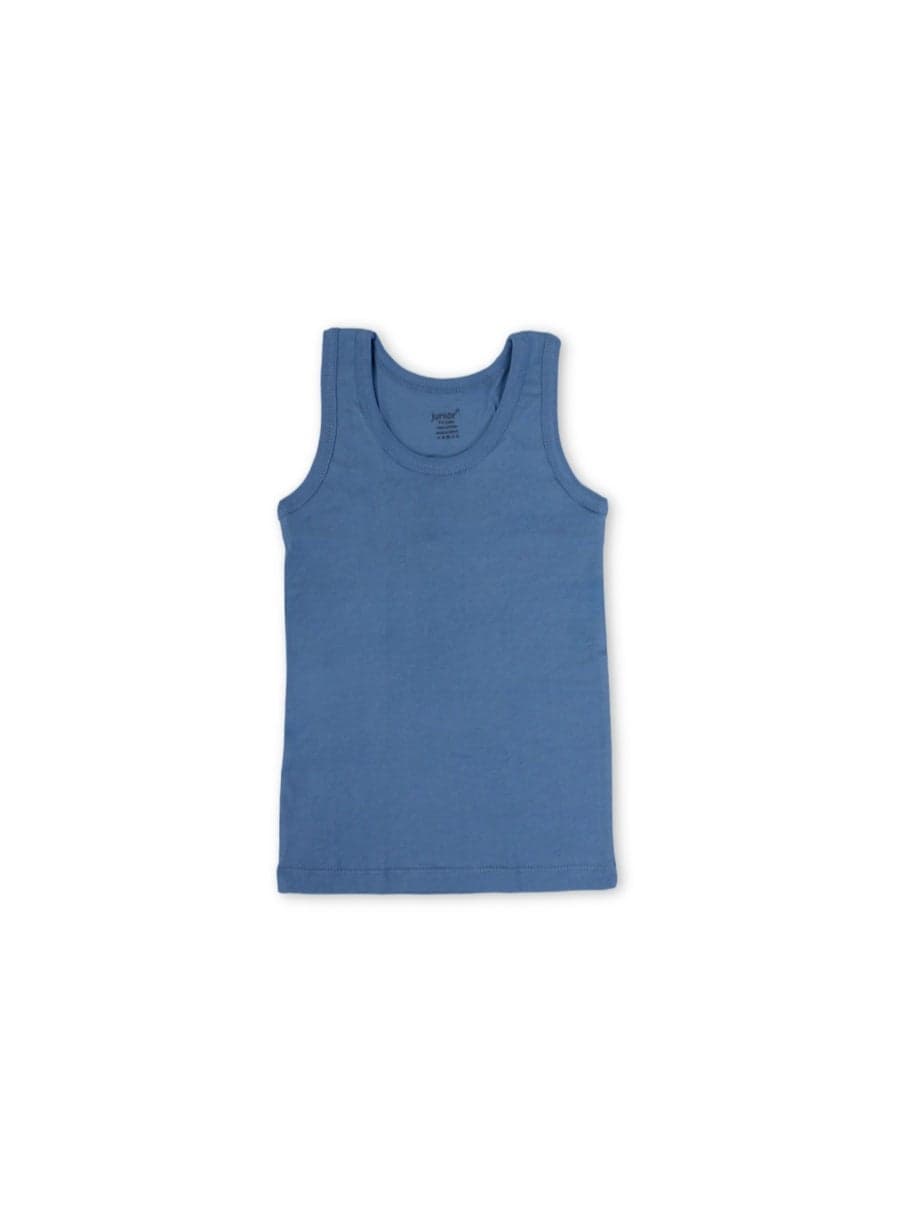 Boys Cotton Sleeveless Undershirt – Blue Boys' Clothing (2)