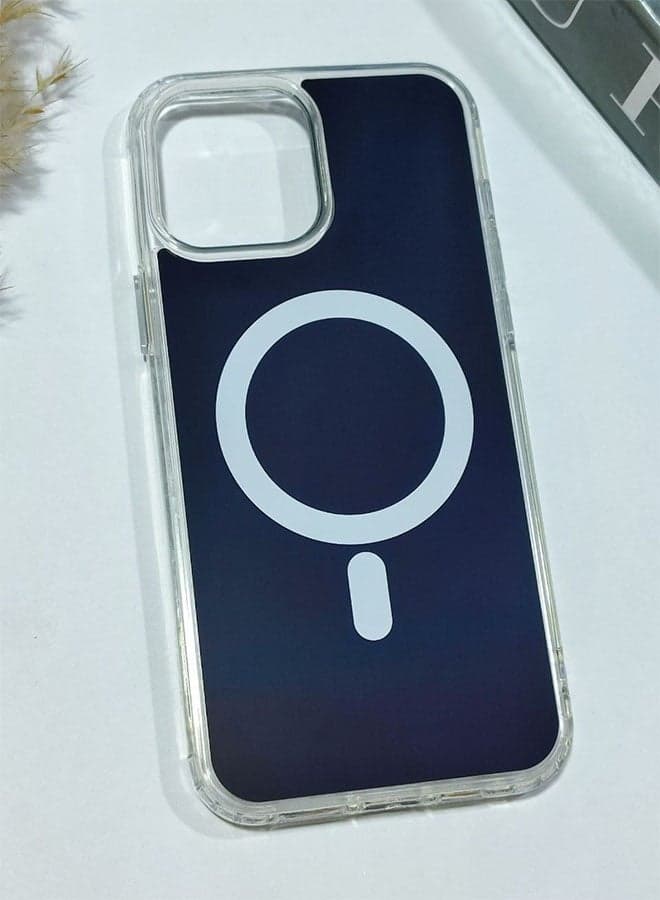 Magnetic case for iPhone 15 Pro Max, supports MagSafe wireless charging, shockproof and scratch-resistant cover for iPhone 15 Pro Max - Navy Blue (3)