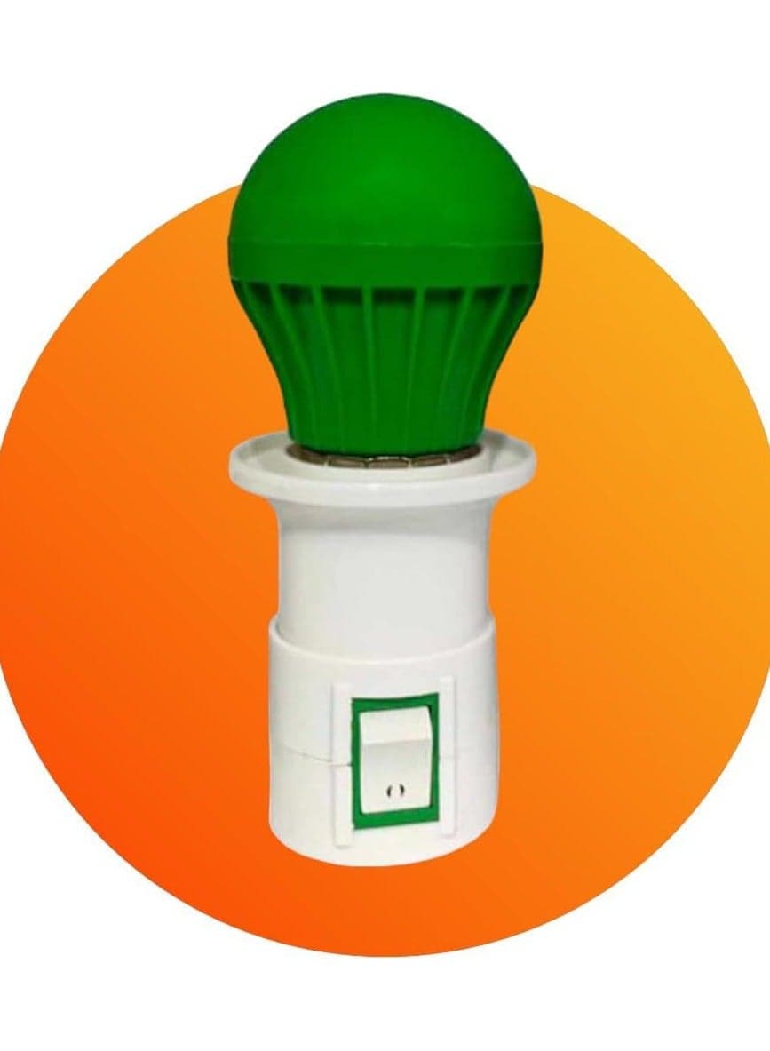1.5W LED Night Light Bulb for Party Decoration + Screwdriver with Switch to Turn Bulbs Directly On (Green, Small)