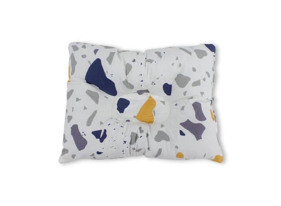 Baby Small Pillow – Off-White with Rock Print Nursery Decor
