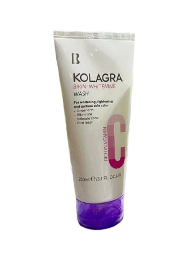 Bikini Whitening Wash With Vitamin C 200ml Female Moisturizers (٥)