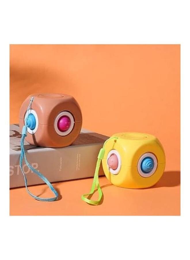 menoha Stress and Anxiety Relief Gyro Cube, Silicone Bubble Toys, Fidget Hand Toys for Adults and Kids, Puzzles and Spinner Best Sensory Toys - 1 Piece (2)