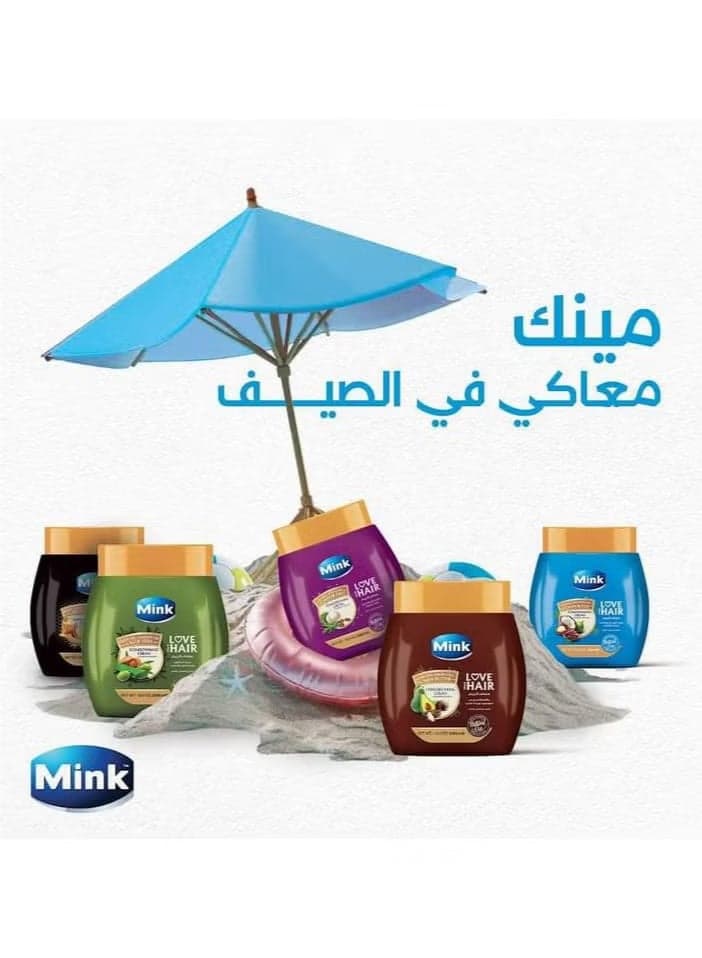 Mink Hair Conditioning Cream With Garlic Rosemary&Castor Oils -400 Ml (Packaging may vary) Hair & Scalp Treatments Masks (12)