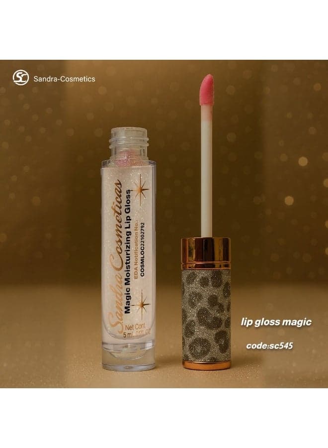 Magic Moisturizing Color Changing Lip Gloss 5 ml Aloe Vera Hydrating Gloss Transparent Tube Doe Foot Applicator (٦)
