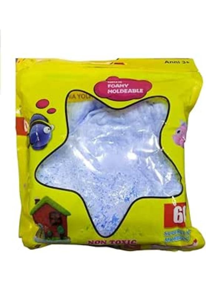 Moldable Foamy Bags 60g Mixed Color Didactic Slime Baby Blue Clay & Dough
