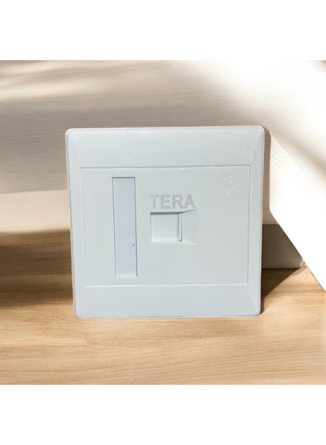 Faceplate Square Wall Plate, White, 86x86mm, 1 Way Ethernet Cables