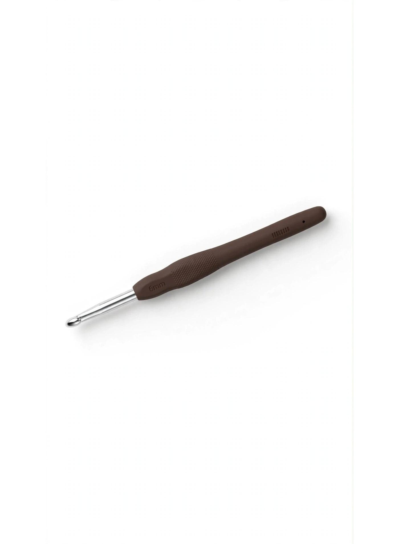 Crochet Hook 6.0mm Brown, Ergonomic Crochet Needle for Yarn, Knitting, DIY Crafts & Handmade Projects