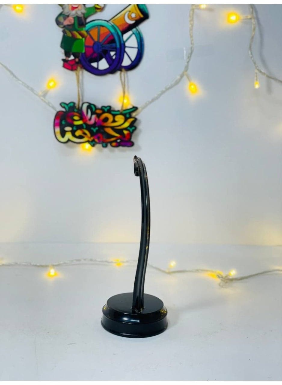 Ramadan lantern stand for hanging lanterns, black color, very clean plastic material, size: 18 cm (small size) Home Decor Ornaments (٢)