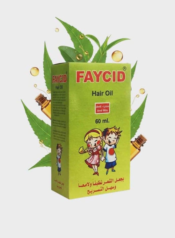 Faycid Hair Oil Anti lice And Nits 60ml Scalp Treatment