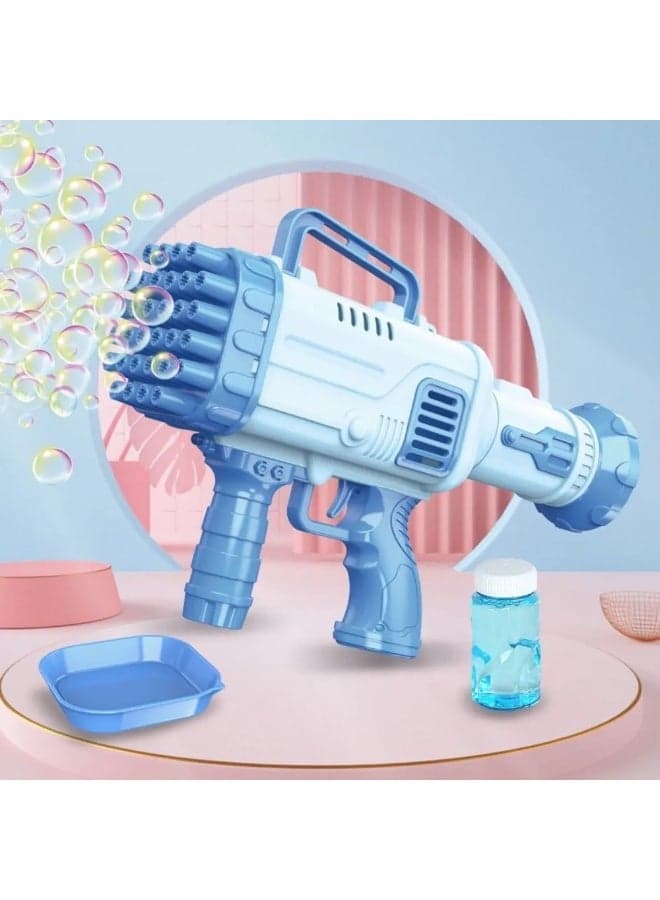 Standard bubble machine, fan-shaped bubble gun, 32-hole, with colorful lights, assorted colors. (3)