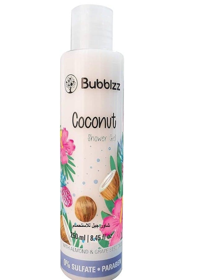 SHOWER GEL COCONUT 250ML Shower Gels & Body Wash