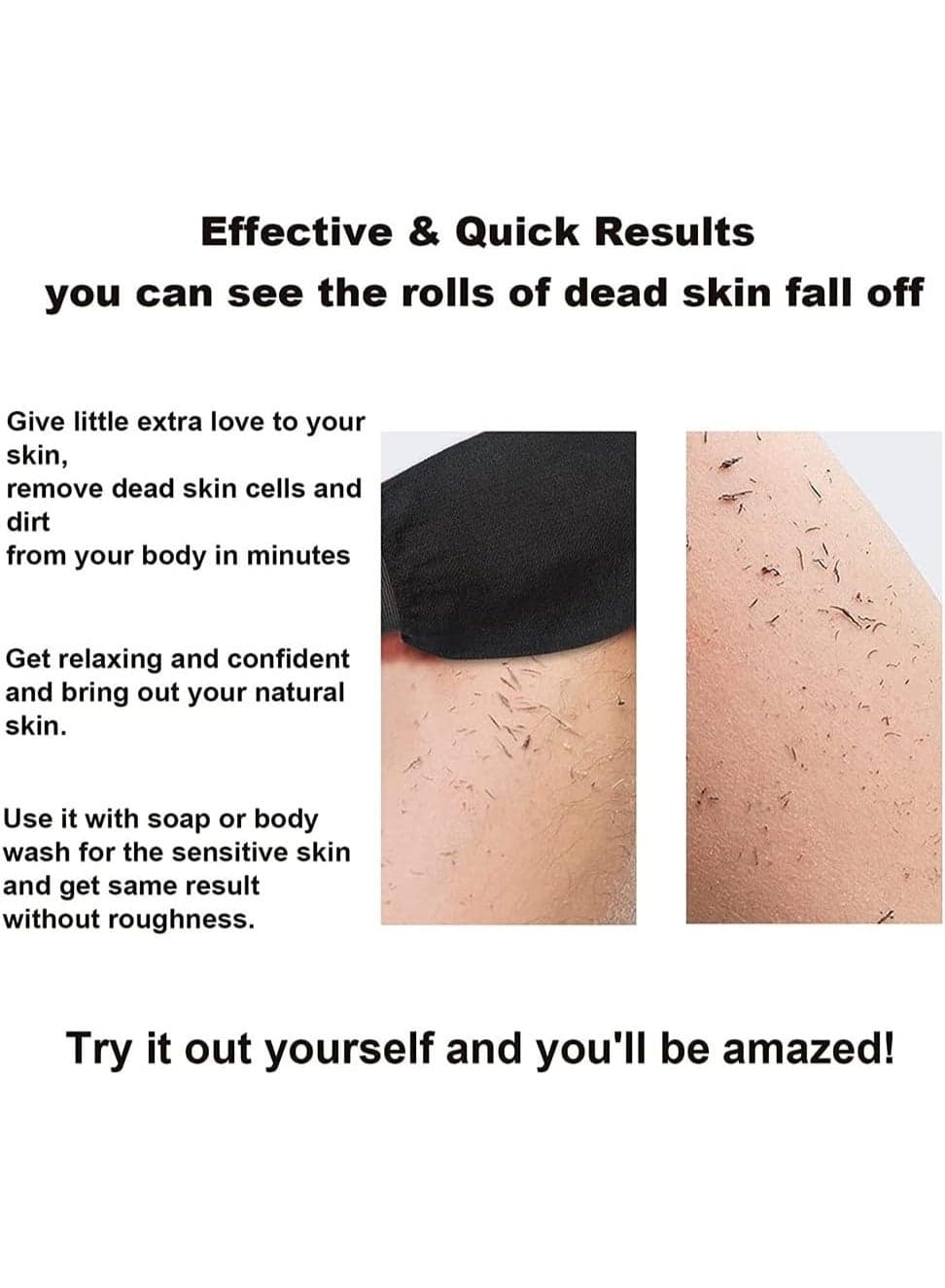 High-quality viscose magic exfoliating glove - a body scrub that removes dead skin and accumulated dirt, ideal for treating keratosis pilaris (chicken skin) and lightening dark areas. A soft and comfortable exfoliating loofah for all skin types - available in multiple colors. Bath Gloves (٤)
