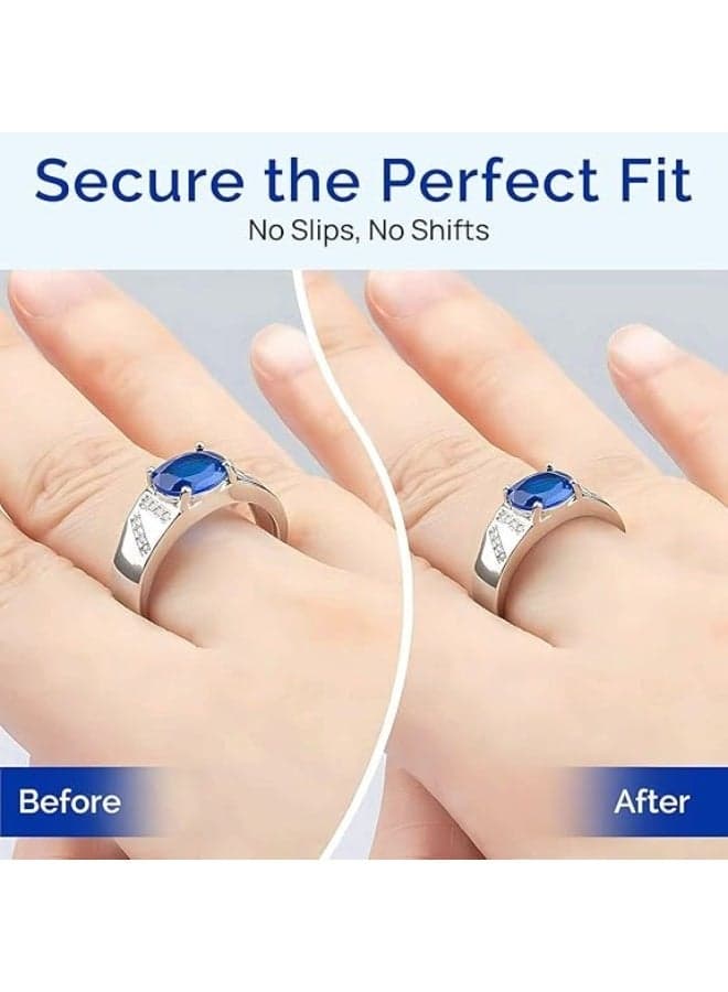 Silicone Ring Size Adjuster Set of 4 Pieces of Different Sizes - Clear Women's Rings (7)