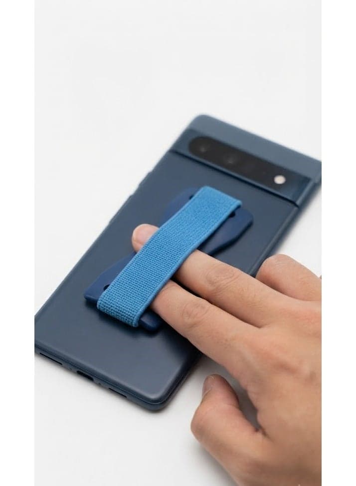 Phone & Tablet Holder with Elastic Strap, Universal Hand Grip for Smartphones, Adjustable Design Lightweight and Easy to Install Phone Grips & Stands (3)