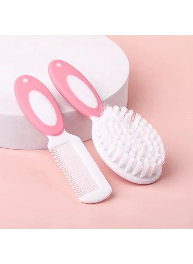 Kokibebe Newborn Baby Comb and Brush Set, Soft Brush and Safe Comb for Baby Hair and Scalp Care, Suitable from 0 months, BPA Free (٣)